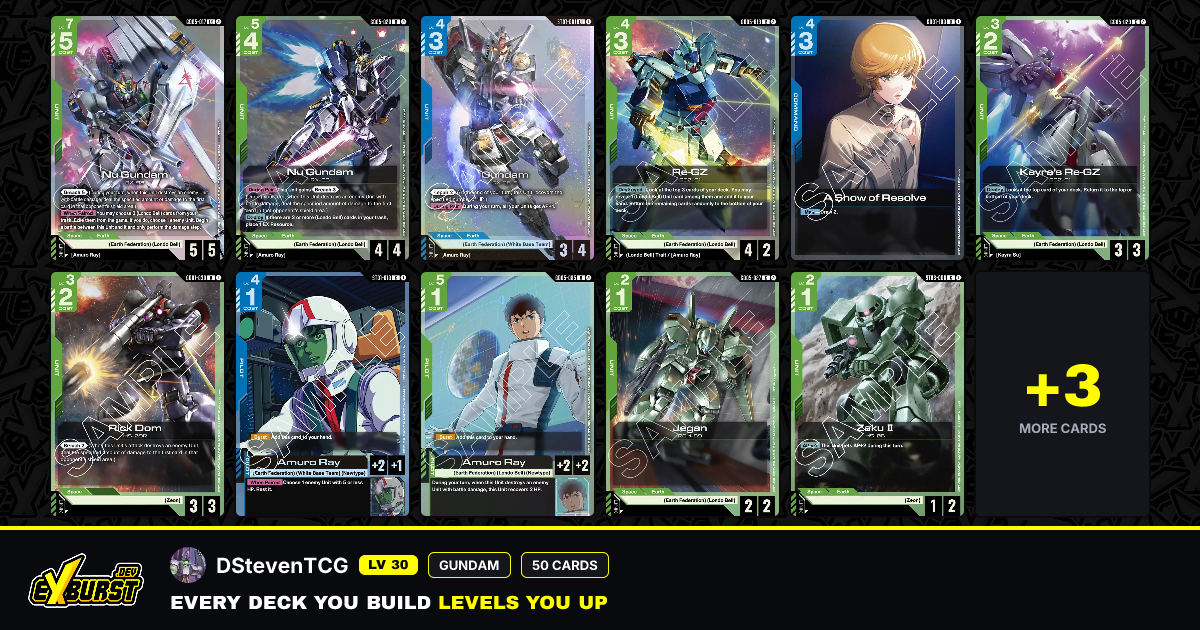 GD05 DS BG Londo Bell V3 by DStevenTCG | Gundam Card Game Decklist